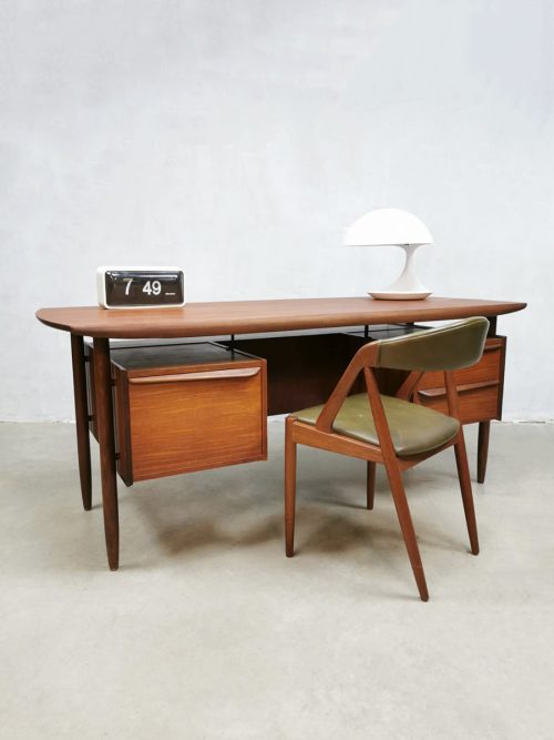 Midcentury Dutch writing desk vintage design Tijsseling Hulmefa