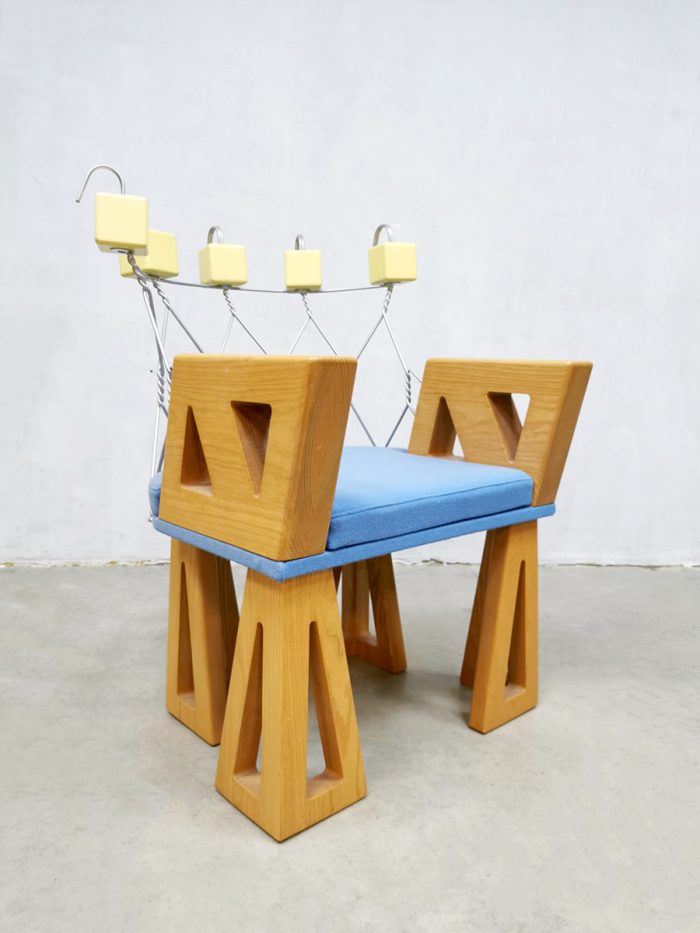 Design armchair 'Mephis style' kunst fauteuil designed by Tiene Bonnema Harlingen