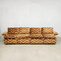 Vintage design modular sofa modulaire bank coloured pattern
