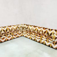 Vintage design modular sofa modulaire bank 'multicolour geometric' sixties