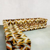 Vintage design modular sofa modulaire bank 'multicolour geometric' 60s