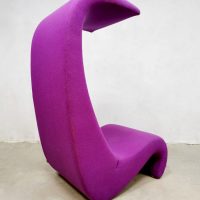 Amoebe highback chair purple lounge fauteuil Verner Panton