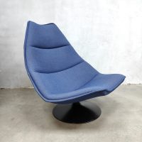 Midcentury Dutch design swivel chair vintage draaifauteuil F585Geoffrey Harcourt Artifort