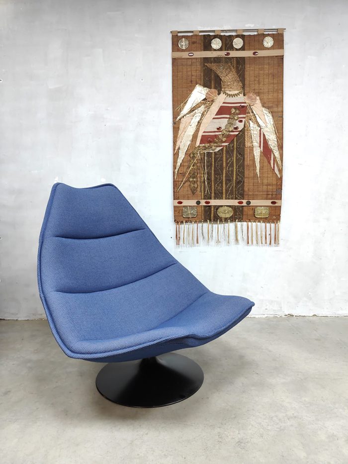 Midcentury Dutch design swivel chair vintage draaifauteuil Geoffrey Harcourt Artifort