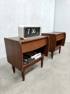 Midcentury Dutch design nightstands bedside tables nachtkastjes Webe Louis van Teeffelen