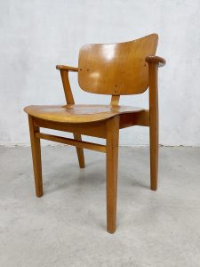 Vintage midcentury Fins design wooden chair