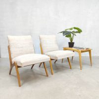 Vintage scissor legs easy chair lounge fauteuils 'Minimalism'