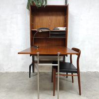 Vintage Midcentury wall unit dining table desk wandmeubel tafel Webe Louis van Teeffelen