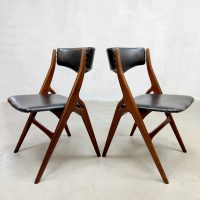 Midcentury Dutch design dining chairs eetkamerstoelen Louis van Teeffelen Webe