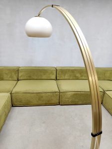 Midcentury Italian design marble arch lamp booglamp vloerlamp