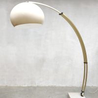 Midcentury Italian design marble Arc lamp booglamp vloerlamp