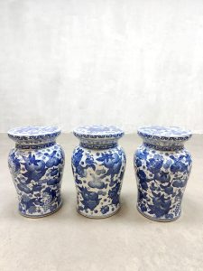 Porcelain Chinese ceramic garden stool side table plant stand kruk bijzettafel keramiek ‘Asian vibes’