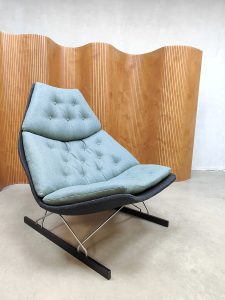 Rare Dutch design vintage lounge chair fauteuil Geoffrey Harcourt Artifort 'Sledge'