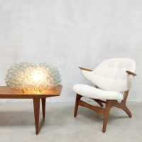 Vintage Italian design glass hand blown table lamp light Lartigiani 1960s