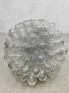 Vintage Italian design glas hand blown table lamp light Lartigiani 1960s
