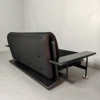 Vintage design black sofa bed bank Arflex Italiaans