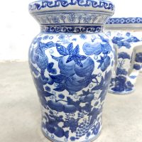 Porcelain Chinese ceramic garden stool side table plant stand kruk bijzettafel keramiek 'Asian vibes'