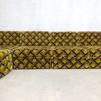 Modern design modular sofa modulaire velvet lounge bank 'geometric pattern'