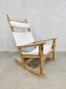 Vintage Deens design rocking chair schommelstoel Hans J. Wegner Getama GE-673