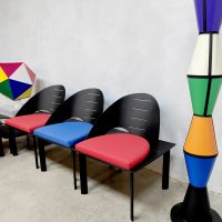 Vintage French design chairs stoelen Patrice Bonneau Genexco 80s