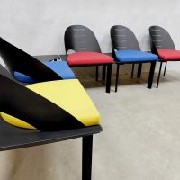 Vintage Frans design chairs stoelen Patrice Bonneau Genexco 80s