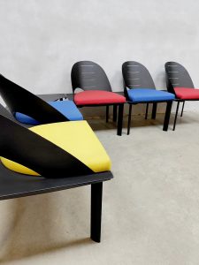 Vintage Frans design chairs stoelen Patrice Bonneau Genexco 80s