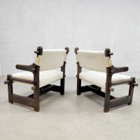 Brutalist vintage armchair fauteuil 'Nature'