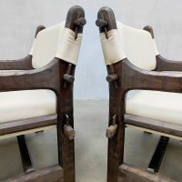 Brutalist vintage armchair fauteuil 'Nature'