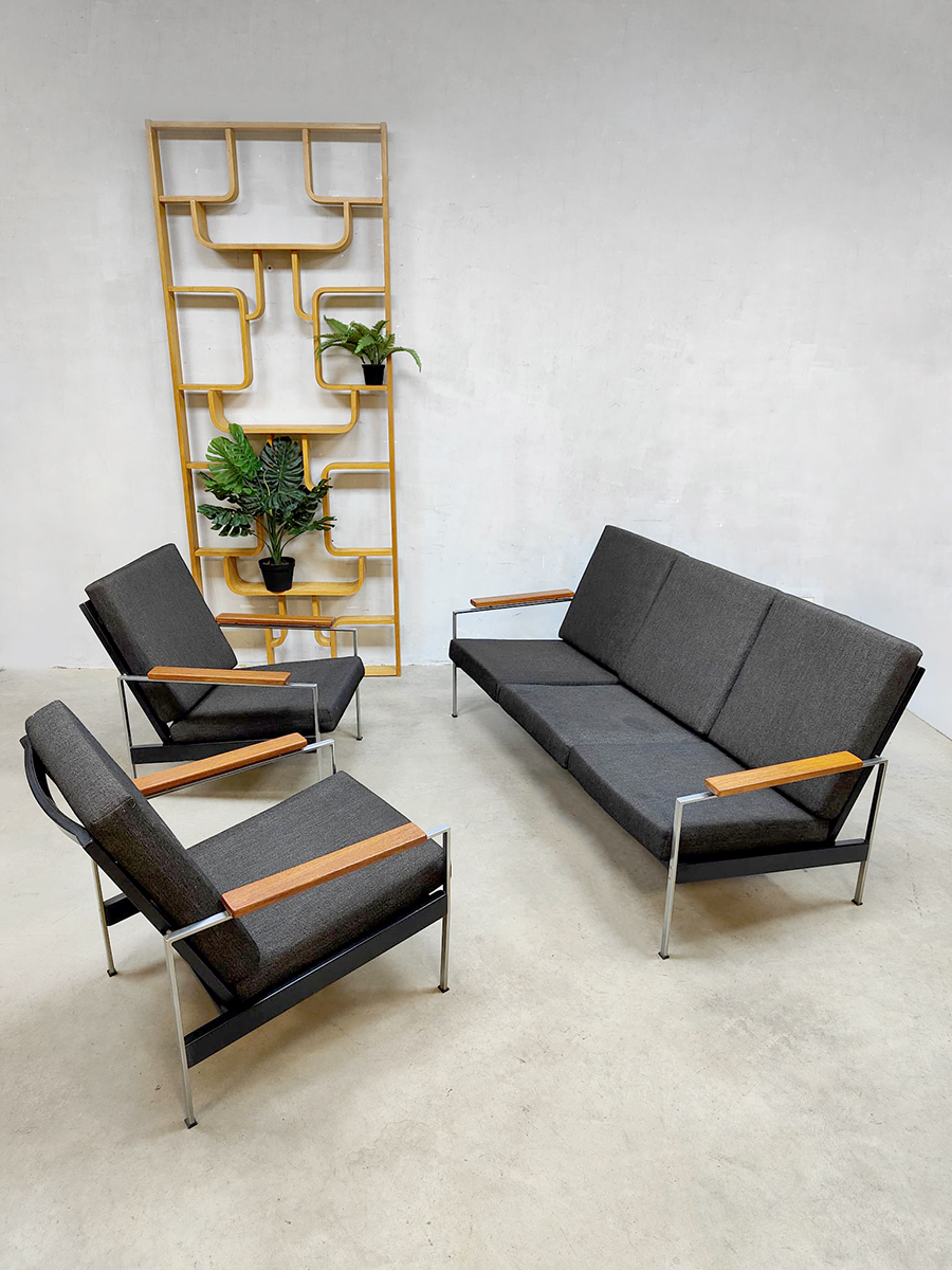 Vintage Dutch design set sofa chairs bank fauteuils Rob Parry | Bestwelhip