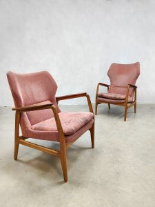 Vintage design wingback chair lounge fauteuil Bovenkamp