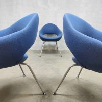 Midcentury Dutch design dining chairs eetkamerstoelen René Holten Artifort Shark