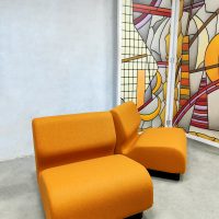 Vintage modular sofa chairs modulaire bank Don Chadwick Herman Miller '70 Vibes'