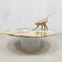 Midcentury 'Eclectic' stone coffee table stenen salontafel