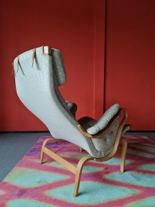 Vintage Pernilla lounge chair fauteuil Bruno Mathsson Dux