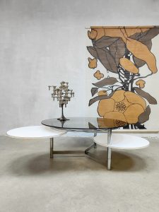 Vintage design coffee table chrome salontafel 'Space Age'