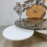 Vintage design coffee table chrome 'Space Age'