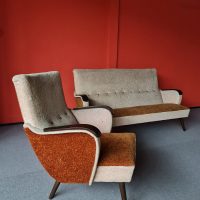 Vintage design lounge set sofa & armchairs sofa bank 'Fifties vibes'