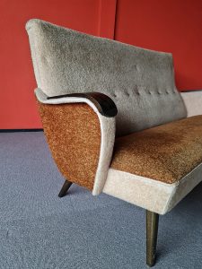Vintage retro lounge set 50's armchair sofa bank fauteuil
