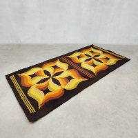 Vintage space age tapestry 'Psychedellic Groove' rug tapijt