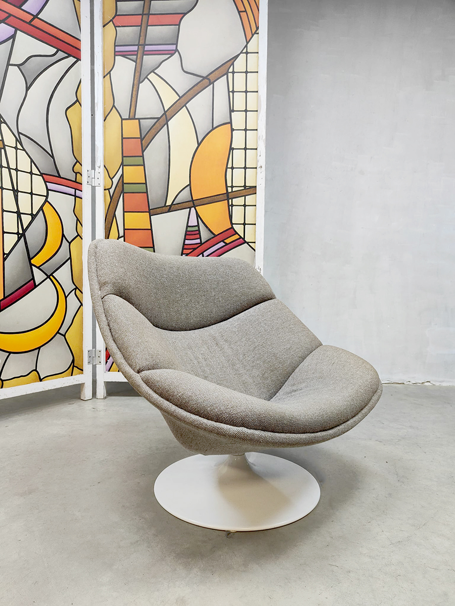 Melbourne Resultaat bang Vintage swivel lounge chair fauteuil Geoffrey Harcourt Artifort F522 |  Bestwelhip
