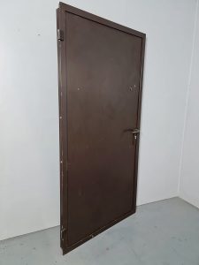 Midcentury rare bronze covered brutalist door