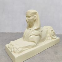 Midcentury Dutch ceramic sphinx statue Maastricht