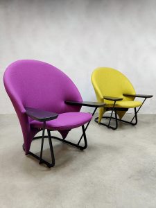 Vintage Dutch design Artifort armchair Floris van den Broecke easy fauteuils 1980