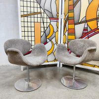 Vintage design Little tulip swivel chairs eetkamerstoelen Pierre Paulin Artifort