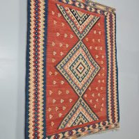 Vintage tapijt kelim rug carpet vloerkleed 'Multi color'