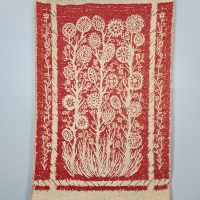 Vintage wool double weaved wall tapestry wandtapijt 'Ethnic spirits'
