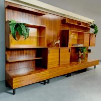 Midcentury Italian design modular wall unit kast bookcase