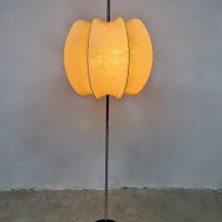 Rare vintage design 'cocoon' Floor lamp vloerlamp Goldkant