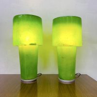 Vintage Osini table lamp fatlight no 002 tafellamp Nicolai Carels fiberglass