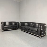 Vintage Italian design leather sofa's Zanotta Onda